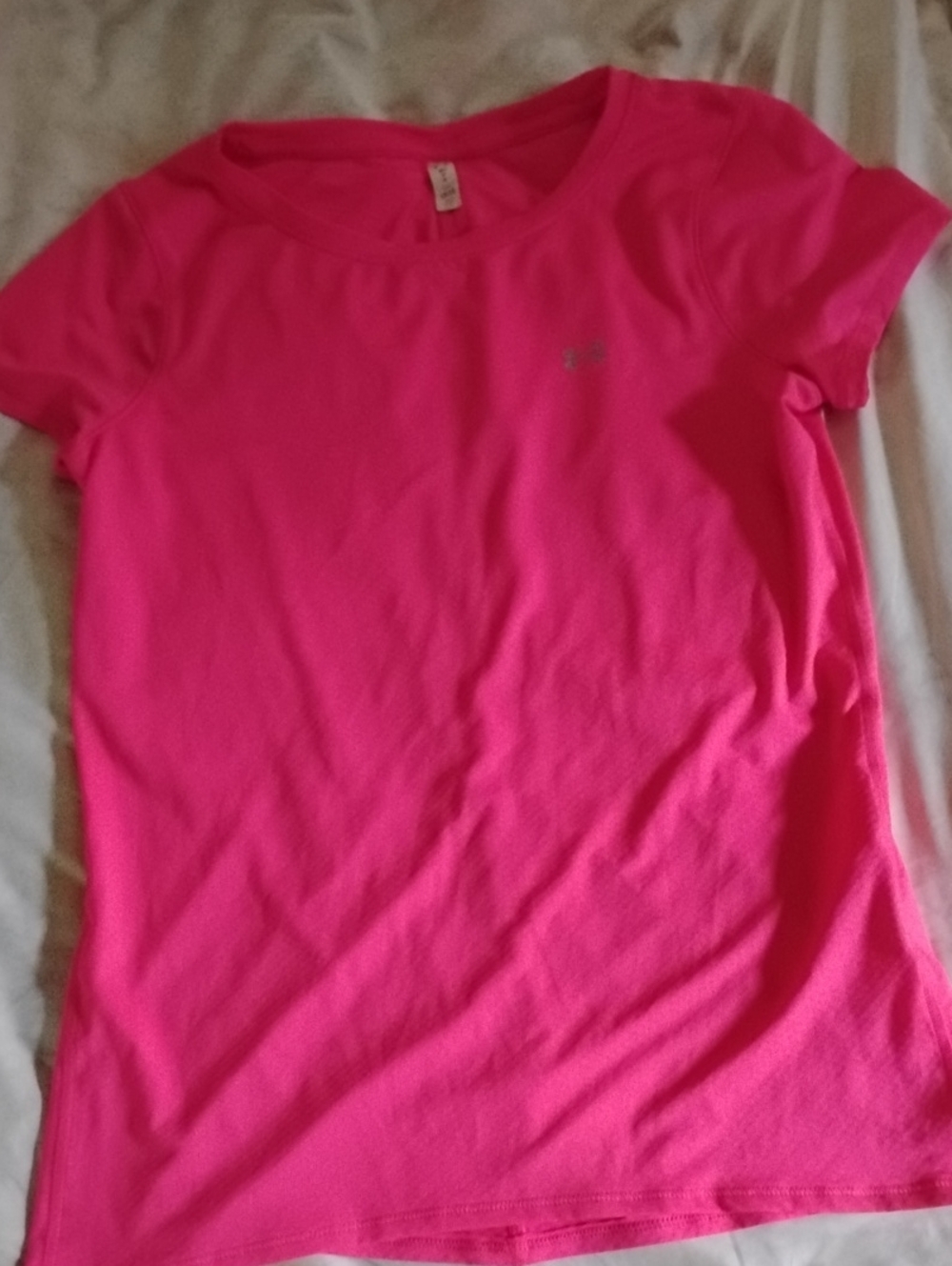 Under Armour Women's Bright Pink Short Sleeve Athletic Tee